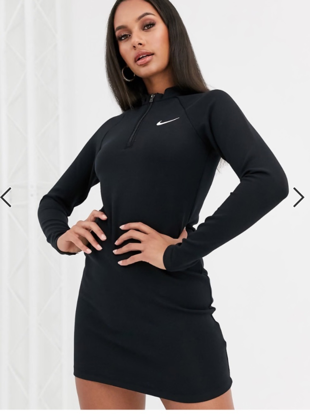 Nike black long sleeve mini Dress - Small - NWOT